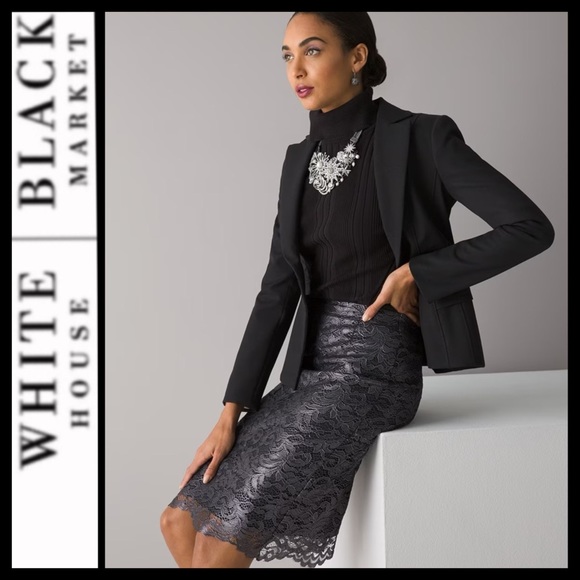 NWT WHBM Lace Pencil Skirt - Picture 1 of 9